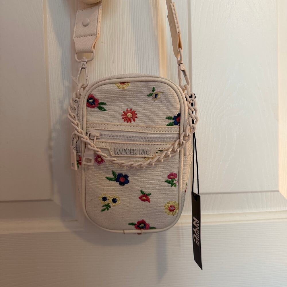 NWT Steve Madden NYC Floral Bedazzled Crossbody Bag